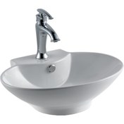 Resim E-4106 Tezgah Üstü Porselen Lavabo 