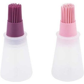 Resim Tantitoni Açık Pembe Vişne Silikon Fırça Seti 11.6 CM 