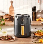 Resim HOMEND Airfryday 2505h 8 Farklı Programlı, 4,3 Litre Airfryer Antrasit 