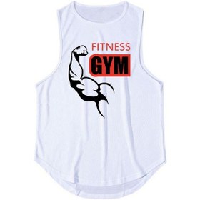 Resim Beyaz Antrenman Spor Salonu Tank Top Erkek Kas Kolsuz Spor Giyim Gömleği Stringer Moda Giyim Vücut Geliştirme Atletleri Fitness Yeleği 