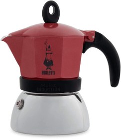 Resim Bialetti Moka Pot İndüksiyon 3 Cup Kırmızı 