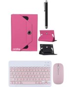 Resim corcishop Acer Iconia P10 10.4 Kılıf Universal Standlı + Bluetooth Klavye Mouse Set + Kalem 