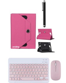 Resim corcishop Acer Iconia P10 10.4 Kılıf Universal Standlı + Bluetooth Klavye Mouse Set + Kalem 