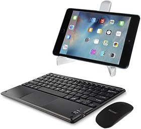 Resim Microcase Lenovo Tab M8 4.Nesil 8'' Tablet için Touchpad Bluetooth Klavye 24 cm (TR Sticker) + Bluetooth Mouse + Stand - AL2766 