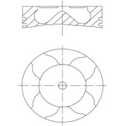 Resim Mahle 0400500 - x Motor Piston Segman Std P206-P307-C3-FIESTA 1.4 Hdı-Tdcı Dw4 16V 73.70 