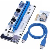 Resim Alfais 4748 Pcı E Express 1x To 16X USB 3.0 Riser Yükseltici Uzatma Kartı 008S 