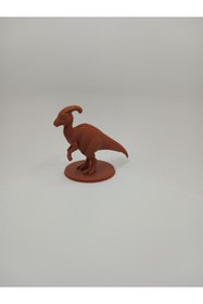 Resim shop Parasaurolophus Dinozor Figürü 3D Baskı - Dekoratif Pano Üzeri Minyatür 