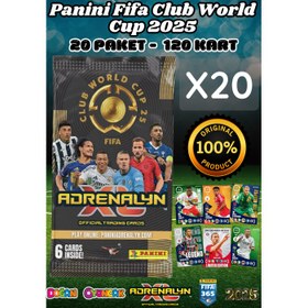 Resim Panini FIFA Club World Cup 25 Trading Cards (20 Paket) - Fifa Dünya Kupası 2025 Trading Futbolcu Oyuncu Kartı Panini 