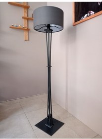 Resim Ahşap Lambader, Köşe Lambası 