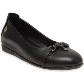 Resim Mammamia D24ka-250 Gizli Dolgu Tokalı Deri Kadın Ayakkabı Siyah 