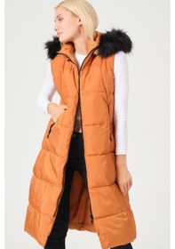 Resim Dewberry Bayan Yelek Z6741 Taba 