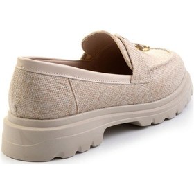 Resim Bambi Bej Kadın Loafer Ayakkabı K01997010518 