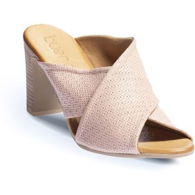 Resim BUENO Shoes Pudra Deri Kadın Topuklu Terlik 01wn4303 
