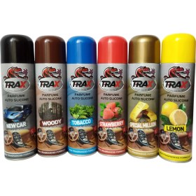 Resim Trax T-Rax Torpido Deri Plastik Için Parlatıcı Silikon Parfüm Sprey 200ML (6 Adet Sprey) 