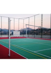 Resim Adelinspor Diomond Voleybol Direği Metal Yükseklik Ayarlı Gerdirme Aparatlı Ankrajlı 