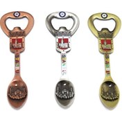 Resim İstanbul Temalı Metal Magnet Ve Açacak Kaşık Tasarımlı 