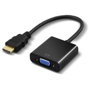 Resim Hdmi To Vga Kablo Ses Çevirici Dönüştürücü 