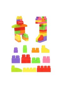 Resim Play Blox Yapı Oyuncakları 56 Parça Çantalı Parlak Renkler Mega Blok Seti 2892 