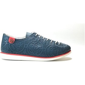 Resim Onlo Ayakkabı 211 Deri Mavi Lastik Bağ Kız Çocuk Ayakkabı Mavi 