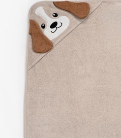 Resim Kanz Bebek Kundak Havlu %100 Pamuk Nakışlı 75x75cm - Dog Taş 