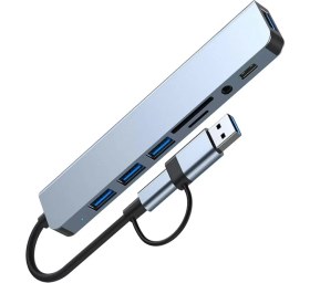 Resim Skygo Byl 2218TU Support 8 In 1 Type-C USB Çevirici 