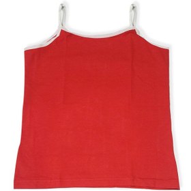Resim Kız Çocuk Askılı Atlet Takımı Kırmızı 2544 - Kırmızı / 9-10 