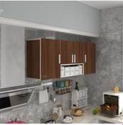 Resim Kenzlife hazır mutfak floro22 cvz 060*150*22 mutfak banyo dolabı kapaklı raflı 