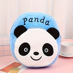 Resim Çocuklar İçin Sevimli Panda Sırt Çantası - Hafif Peluş Bebek Okul Çantası, Ayarlanabilir Askılar, Sevimli Karikatür Tasarımı ve Yumuşak Mavi Kapüşon, Okul Öncesi ve Anaokulu İçin Mükemmel, Çocuklar Sırt Çantası, Eğlenceli Çocuk Aksesuarı, Rahat Çocuk Ekipmanı 