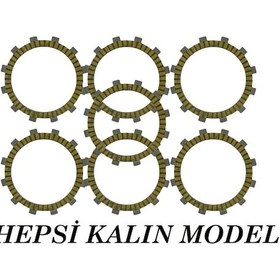 Resim Cf Moto Nk 250 Uyumlu Debriyaj Balata Seti 7 Li Kevlar Isıya Dayanıklı Thailand Malı Arasmoto 