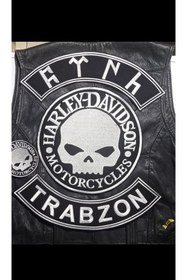 Resim Özden Nakış Motorcu yazılar kişiye özel patch arma yama 