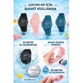 Resim Captiva Analog Suya Dayanıklı Silikon Kordonlu Çoçuk Kol Saati Yeni Moda Şık Tararım CP.ML.003A2 