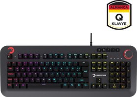 Resim Gamepower Starscream 60M RGB Mavi Switch 60 Milyon Almanca Q USB Suya Dayanıklı Optik Mekanik Gaming Klavye 