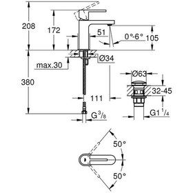 Resim Grohe Grohe Plus Tek Kumandalı Lavabo Bataryası S-Boyut 33163003 