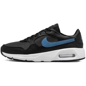 Resim Nike Air Max Sc Black Sneaker Hakiki Deri Erkek Günlük Spor Ayakkabı Siyah-mavi Siyah - Mavi 