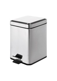Resim Çöp Kovası, Pedallı, Kare, 3lt - Krom Krom 