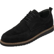Resim Costo Shoes 45 - 46 - 47 - 48 - 49 - 50 AB1386 Siyah Süet Çift Katlı Termo Taban Büyük Numara Dana Derisi Rahat Geniş Kalıp Üst Kalite Erkek Spor Ayakkabı 