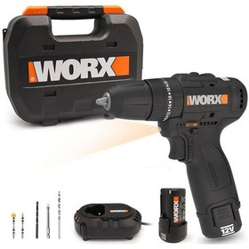 Resim Worx WX121 12 V 2.0 AH Li-ion Çift Akülü Kömürsüz Darbeli Matkap + 5 Parça Aksesuar 
