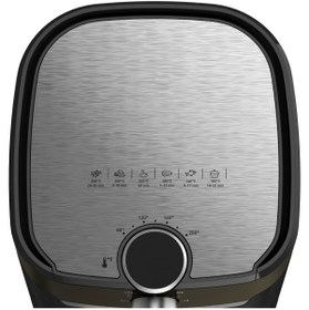 Resim TEFAL İnox Yağsız Airfryer, 4,2 Litre Kapasite, Hava ile Kızartma & Izgara Dijital Tarif Kitapçığı 