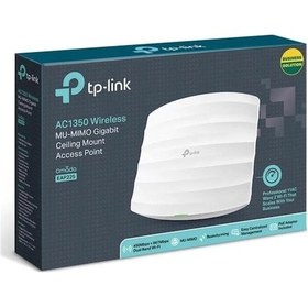 Resim Tp-lınk Omada Eap225 Ac1350 Dual Band Wıfı 1xgbıt Rj45 450mbps/2.4ghz Tavan Tipi Access Poınt Poe Adaptörü Dahil 