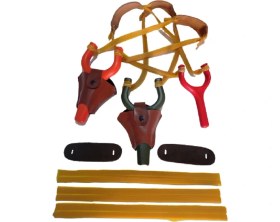 Resim Türk Hunter Türkhunter 2 Yetişkin Profesyonel 1 Çocuk Kauçuk Sapan 