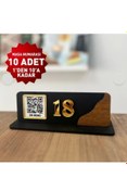 Resim mars tasarım MASA NUMARASI QR MENÜ PENCERELİ 10 ADET 