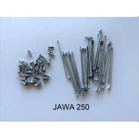 Resim Jawa 250 3 5 120 Mm Jant Teli Nipel 1 Jantlık Set 36 Adet 