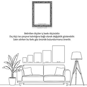 Resim artflow Piri Reis Dünya Haritası - Çerçeve 