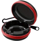 Resim Dashanshop 2024 Yeni Reçine Portatif Küllük Kapaklı Siyah Kırmızı Bisiklet Aksesuarı 