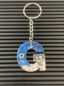 Resim GultekinShop Epoksi Nazar Boncuklu G Harfi Hediyelik Harf Anahtarlık 