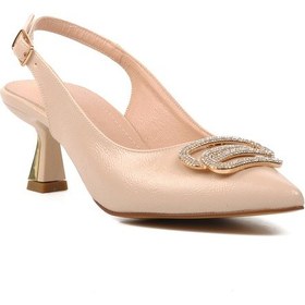 Resim Bej Kadın Abiye Ayakkabı 357075 Z Bej 