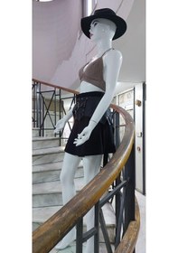 Resim Eren Style Boho Antik Tokalı Zımbalı Hakiki Deri Kemer 80 Cm-95 Cm -9276 Siyah 