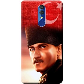 Resim Ceppare Alcatel 3 2019 Kılıf (5053K) Baskılı Silikon Kapak Atatürk STK:103 