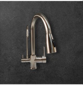 Resim E.m.a Spiralli Arıtmalı Mutfak Bataryası Saten Inox 