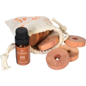 Resim Pureal Sedir Halkalı Doğal Güve Koruyucu Set 